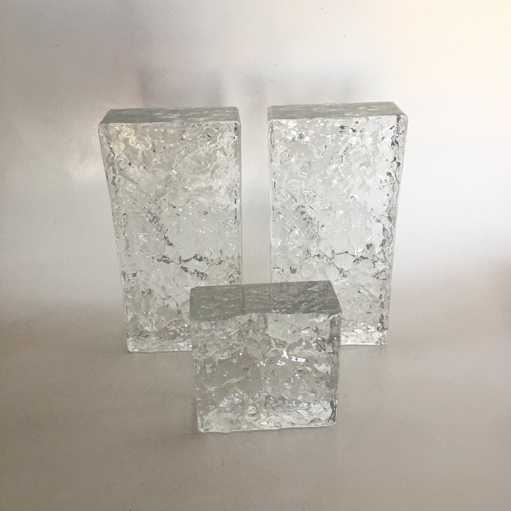 Modern Textured Glass Decor Glass Blocks Transparent Ice Crystal Textural Glass - Picture 7 of 13